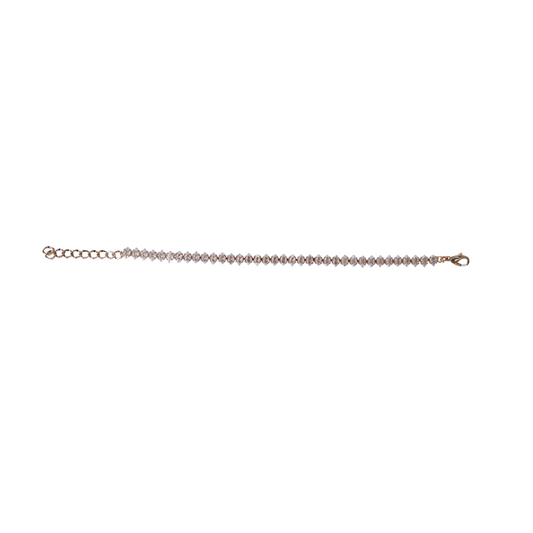 Women Silver-Toned & Gold-Toned Sterling Silver Link Bracelet